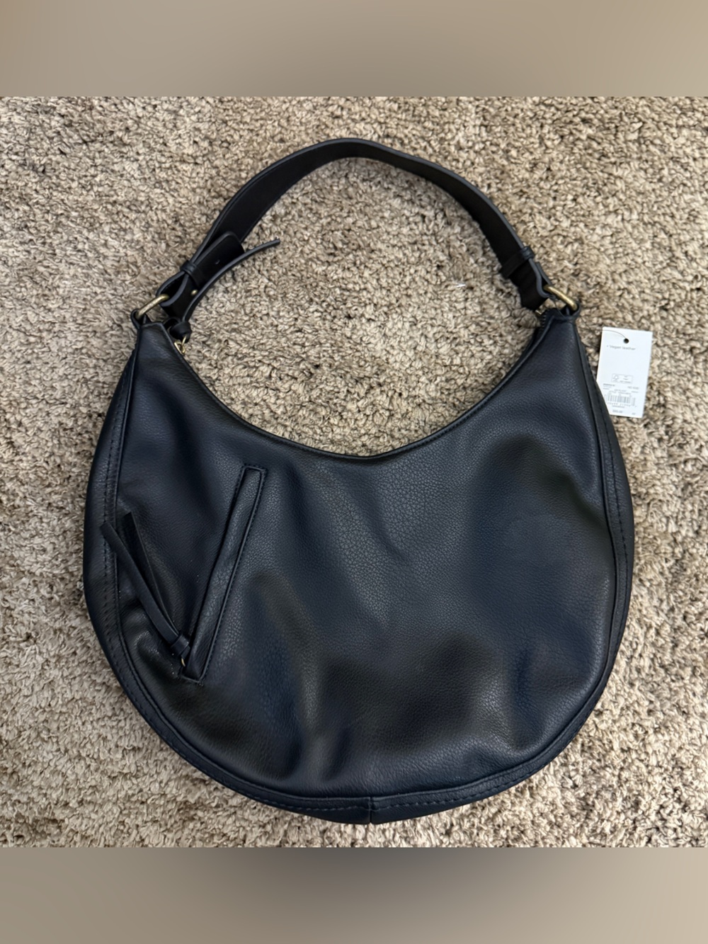 Sonoma Black Crescent Shoulder Bag